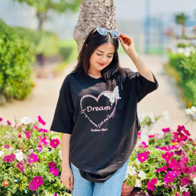 Ladies Drop Shoulder (Dream Black)