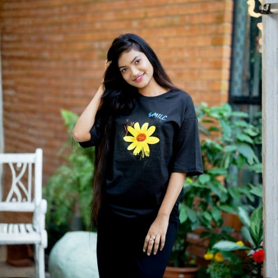 Ladies Drop Shoulder (Pleasure Black)