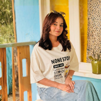 Ladies Drop Shoulder (NONSTOP White)