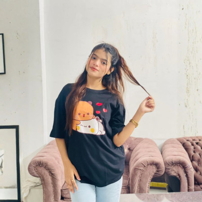 Ladies Drop Shoulder (TEDDY Black)