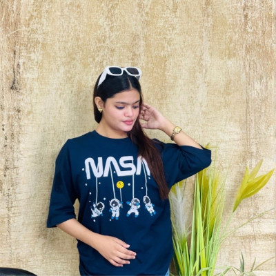 Ladies Drop Shoulder (Nasa Navy)