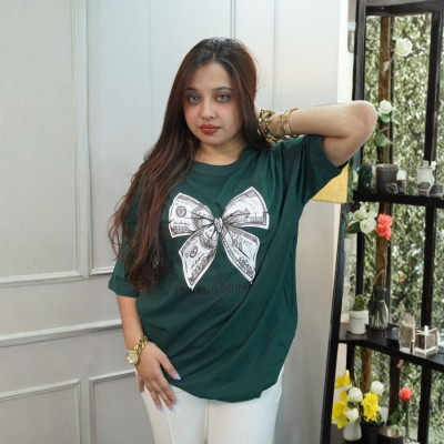 Ladies Drop Shoulder (Dollar Green)
