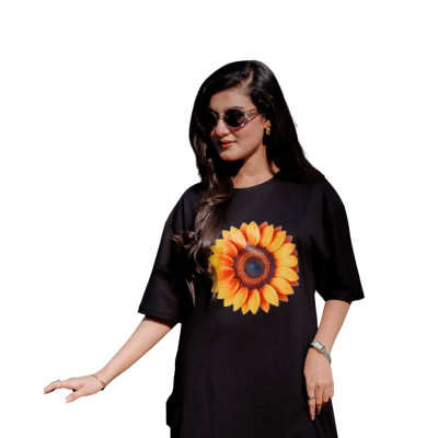 Ladies Drop Shoulder (NEW Sunflower Black)