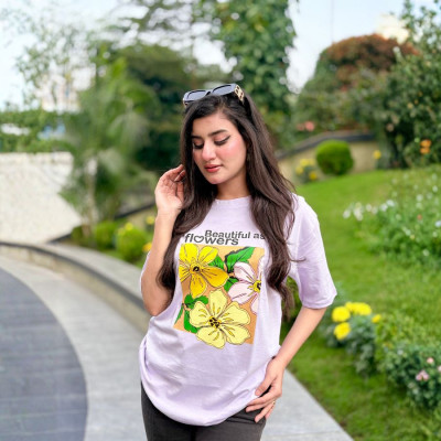 Ladies Drop Shoulder (Beautiful  Purple)