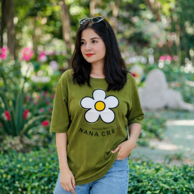 Ladies Drop Shoulder (NANA CREW Olive)