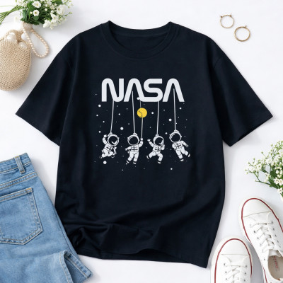 Ladies Drop Shoulder (NASA Black)