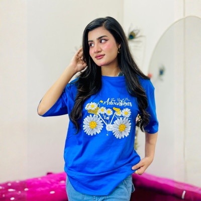 Ladies Drop Shoulder (Adventure Royel Blue)